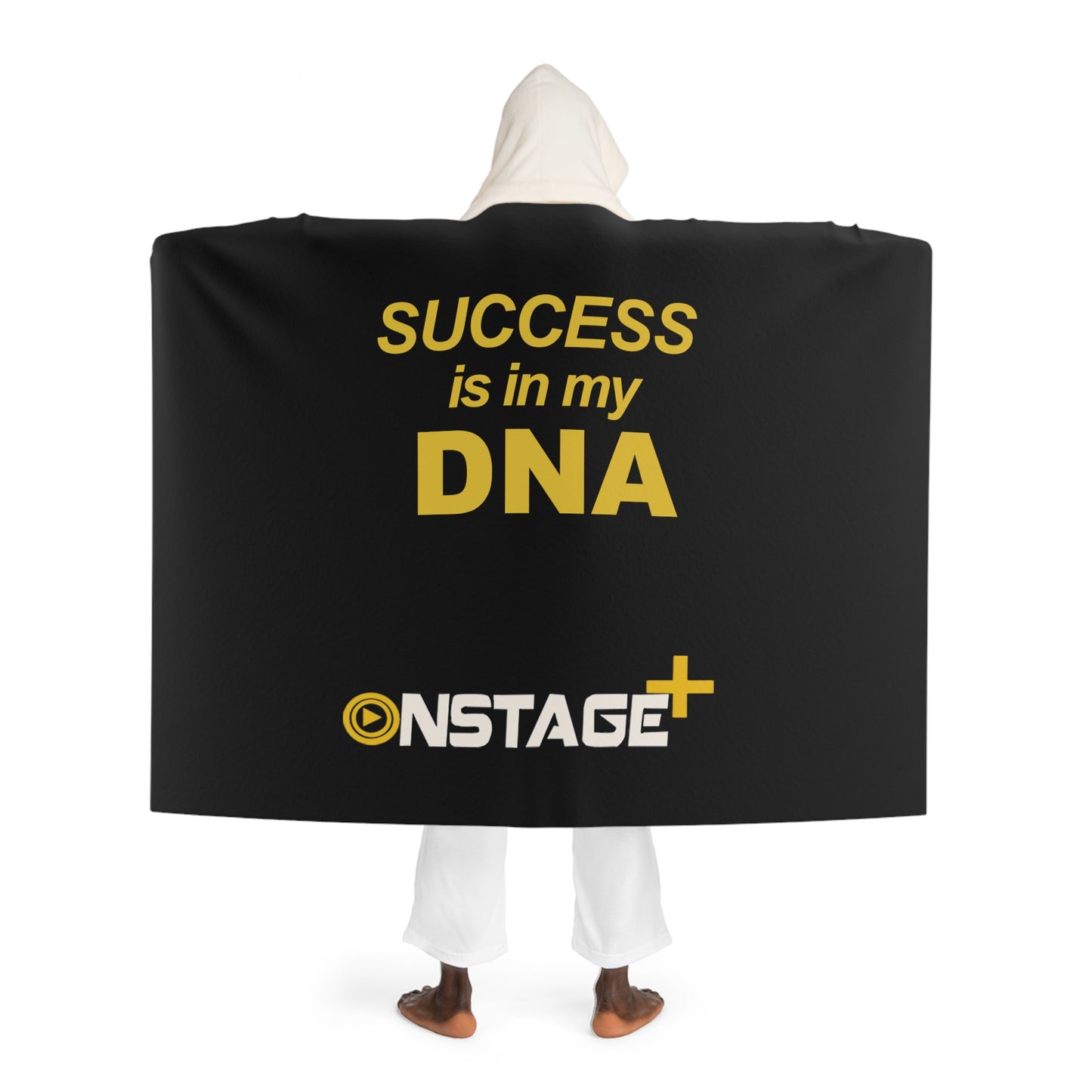 Success in My DNA Hooded Sherpa Fleece Blanket