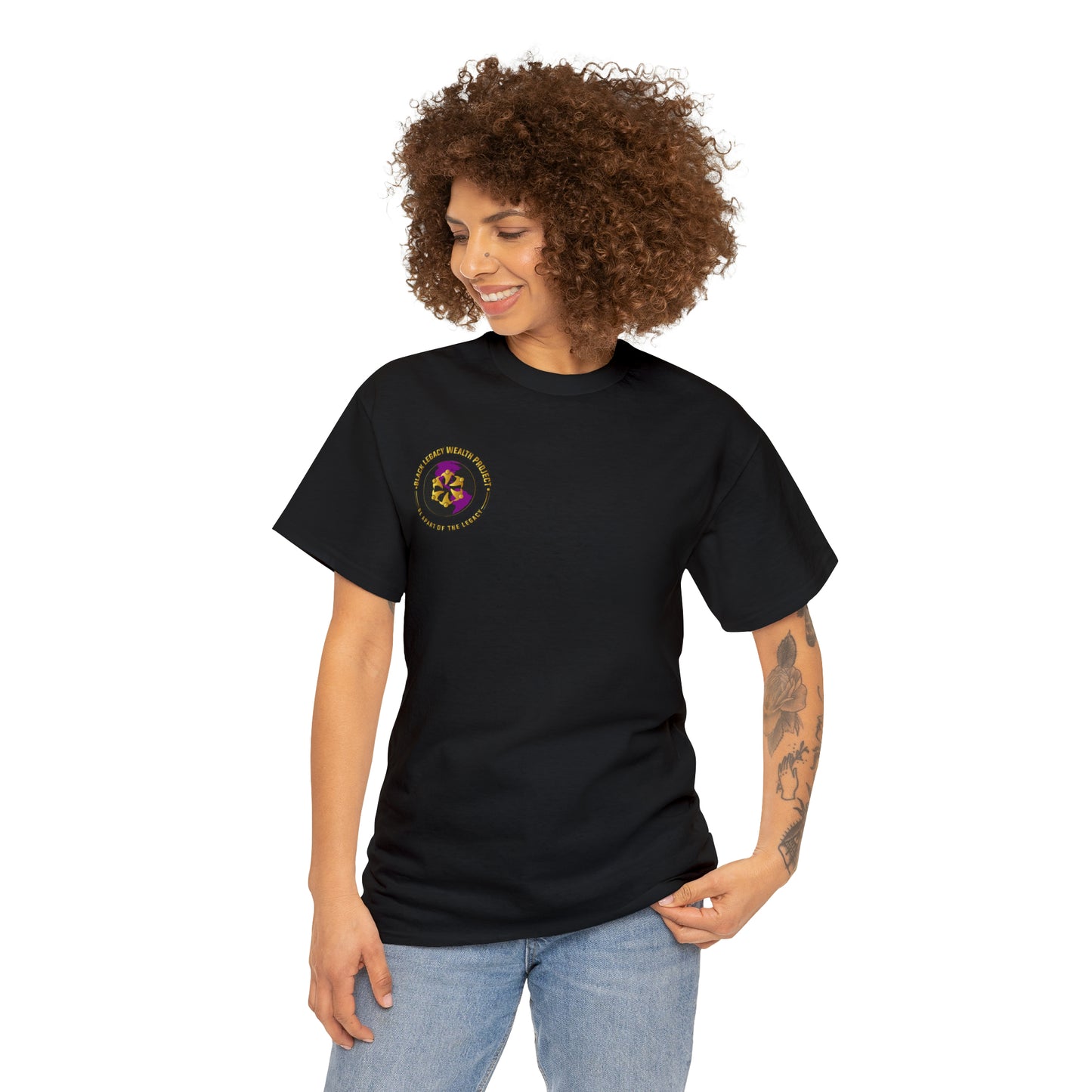 Women's  Black Legacy Wealth Project  Heavy Cotton Tee